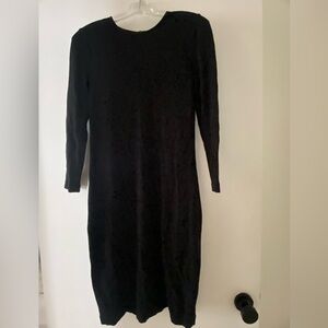 Vince Classic Black Long Sleeve Dress